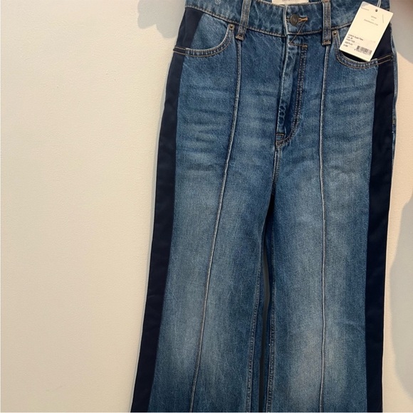 Zimmermann Wide Leg Denim Casual Jeans Blue Stripe Size 26 - Picture 2 of 7